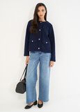 Clay round-neck cardigan BLU Woman image number 4