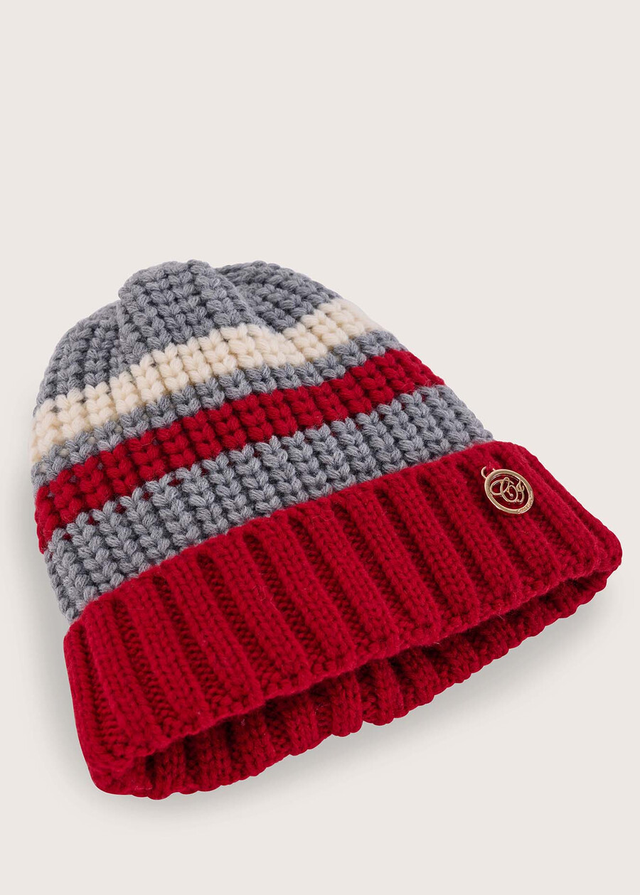 Carita striped cap GRIGIO MEDIUM GREY Woman , image number 3
