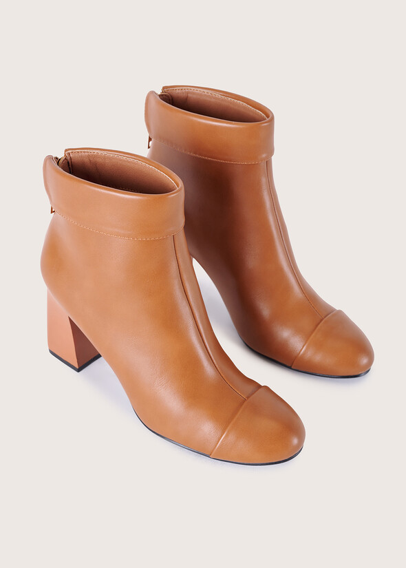 Silla eco-leather ankle boot NERO BLACKMARRONE TIERRA Woman null