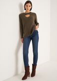 Marcella round-neck sweater VERDE ALGAMARRONE TERRA Woman image number 5