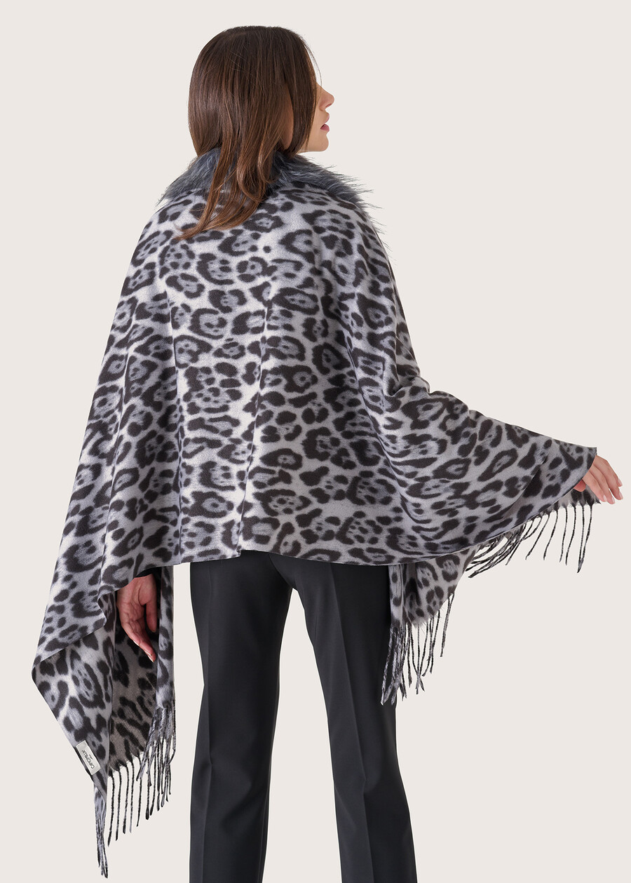 Mantella Macy stampa animalier GRIGIO DARKGREYBEIGE CAMMELLO Donna , immagine n. 3