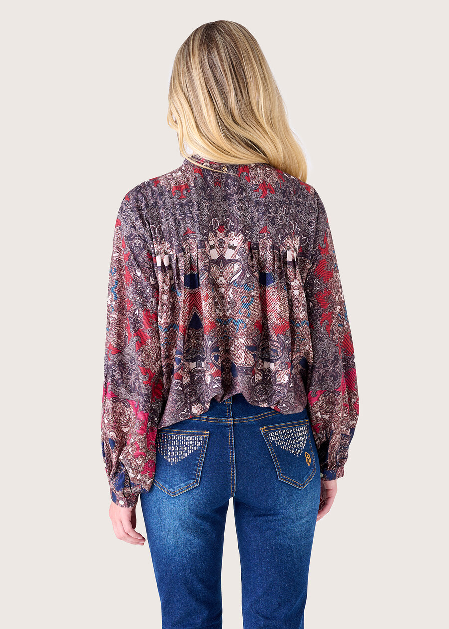 Blusa Constance in misto viscosa BLU GRAFITE Donna , immagine n. 3