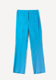 Giorgia-O linen blend trousers BLUROSABIANCO WHITEROSA FUCSIA Woman image number 6