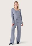 Myles ribbed jersey GRIGIO MEDIUM GREY Woman image number 4