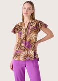 Stefy 100% cotton t-shirt MARR CACAO Woman image number 1