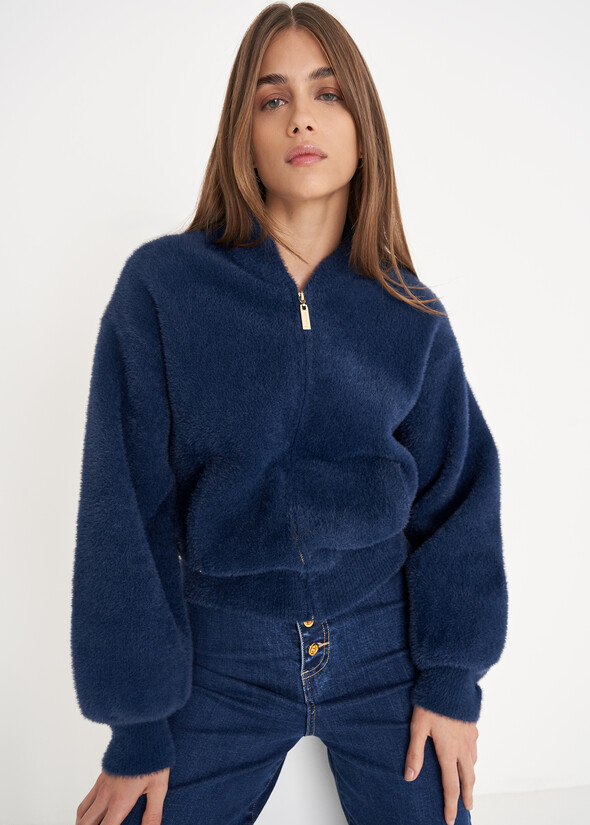 Cardigan Carla in filo BLU AVION Donna null