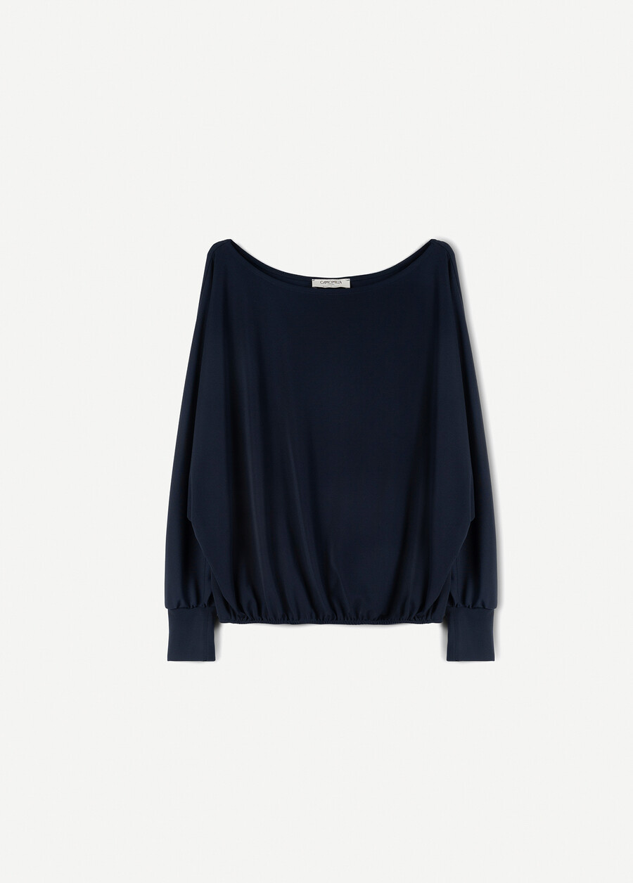 Blusa Cassy in jersey GRIGIO GREYBLUE OLTREMARE  Donna , immagine n. 5