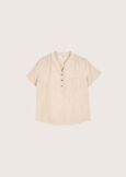 Bettany linen and viscose blouse BEIGE NARCISO Woman image number 5
