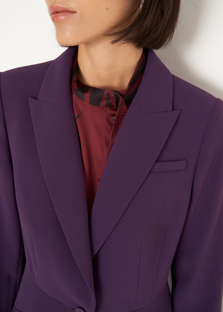 Fitted Single-Breasted Suit VIOLA PRUGNA Woman , image number 3