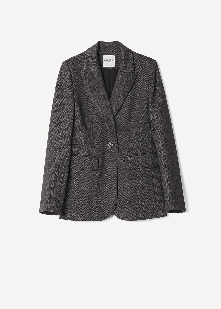 Giacca Giasmine-A punto Roma GRIGIO DARKGREY Donna , immagine n. 5