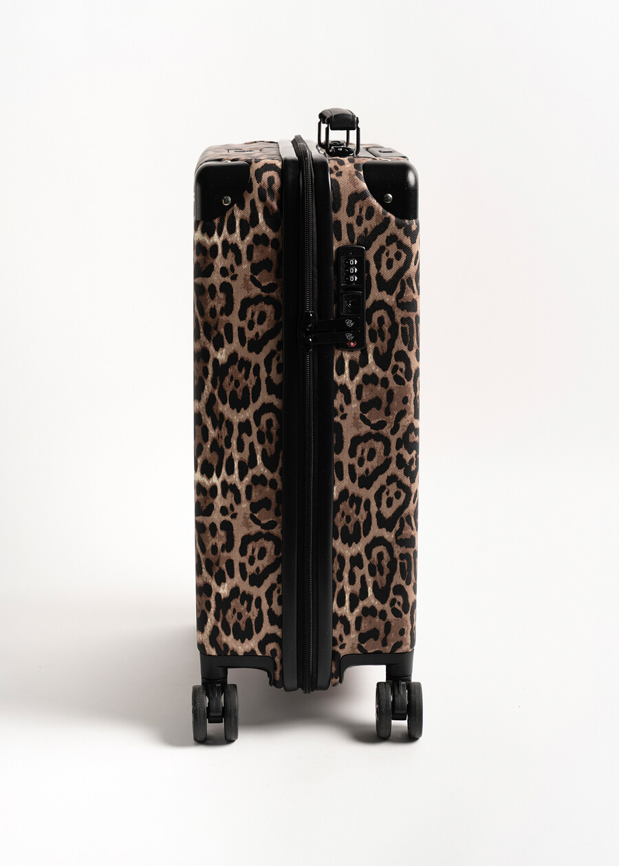 Tailor animalier eco-leather trolley NERO BLACK Woman , image number 2