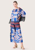Megan satin trousers BLUE NETTUNO Woman image number 1