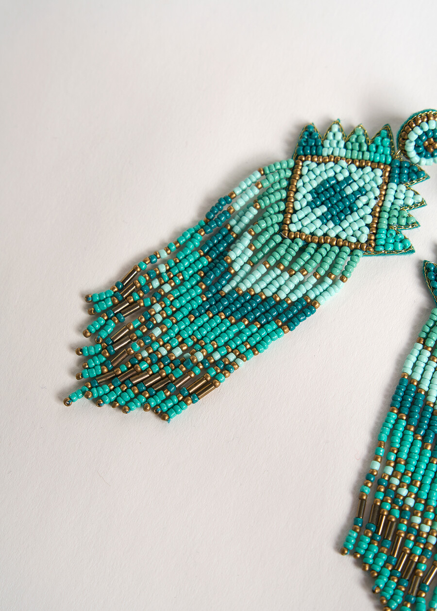 Goky hand-embroidered earrings AZZURO AZZURRO Woman , image number 3