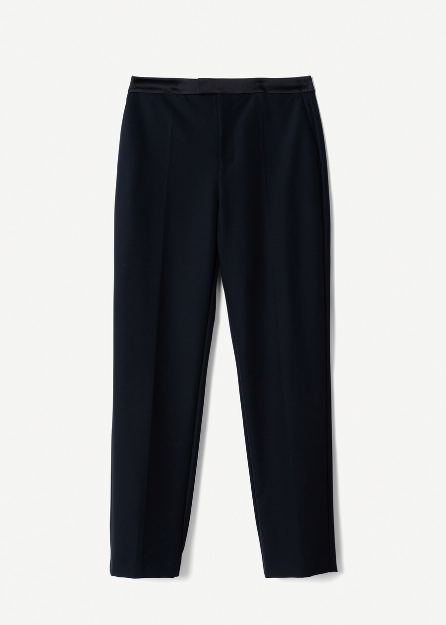 Satin-Lapel Tuxedo Suit NERO BLACK Woman , image number 10