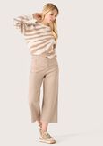Percy 100% cotton trousers BEIGE Woman image number 1