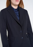 Giselle bi-stretch single-breasted jacket NERO BLACKBEIGE GESSOBLU Woman image number 2