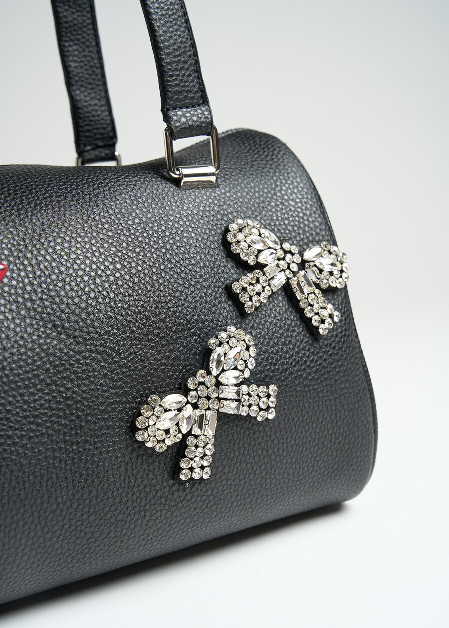 Bauletto Bowlbag A stampa cervo NERO Donna , immagine n. 4
