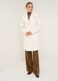 Cappotto monopetto Chris in panno diagonale BEIGE LATTE Donna immagine n. 4