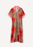 Abito midi Amely in cotone stampato ROSSO Donna immagine n. 4