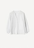 Claribel cotton embroidered shirt BIANCO WHITE Woman image number 4