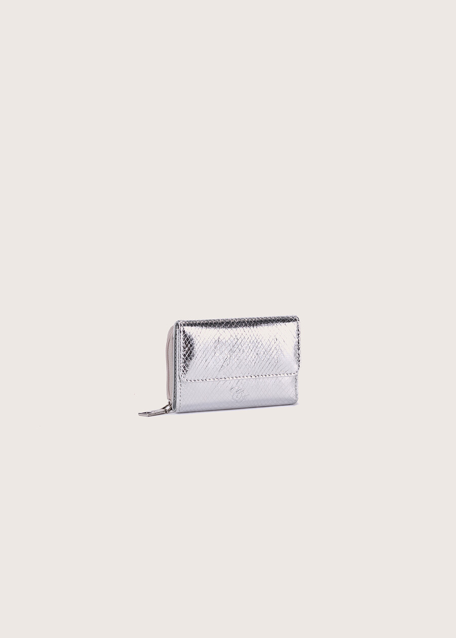 Puk eco-leather mini wallet GRIG SILVER GOLD Woman , image number 1