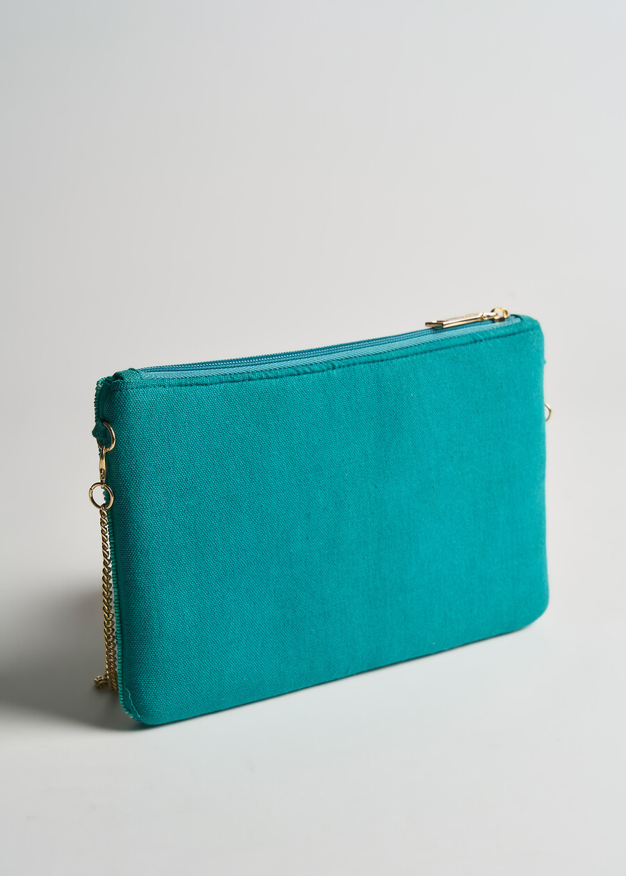 Body canvas ethnic pochette AZZURO AZZURRO Woman , image number 3
