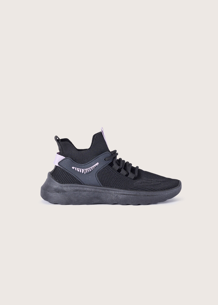 Samira sneakers in technical fabric NERO BLACK Woman , image number 3
