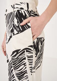 Pintus Leaf-Print Trousers NERO BLACK Woman image number 4