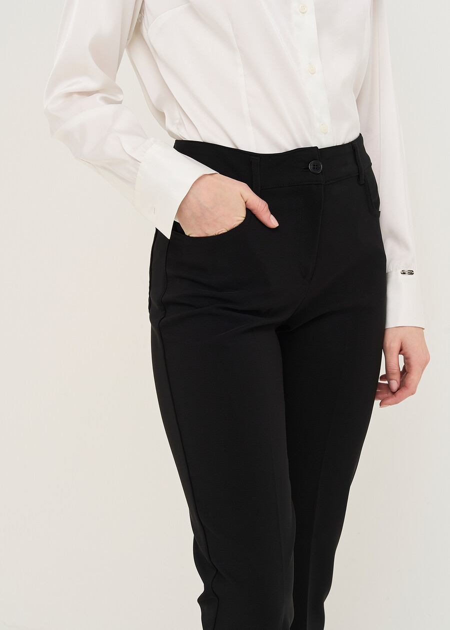 Pantaloni Carrie 5 tasche regular NERO BLACK Donna , immagine n. 3