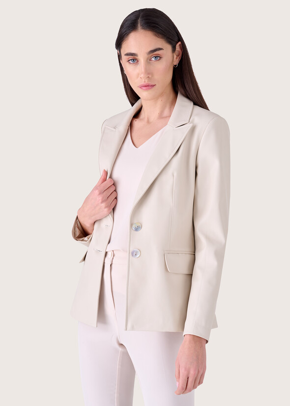 Gyl eco-leather jacket BEIGE LATTE Woman null
