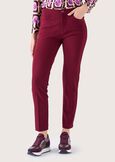 Pantalone Kate in tessuto screp NERO BLACKROSSO SYRAH Donna immagine n. 3