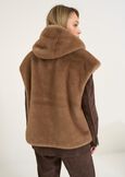 Gerwin faux fur vest MARRONE Woman image number 4