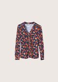 Scala floral pattern shirt NERO BLACK Woman image number 4