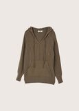 Margaret knitted sweatshirt VERDE CAPPERBEIGE GREIGE Woman image number 4