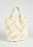 Borsa Blonde in tessuto intrecciato BEIGEBLUE OLTREMARE  Donna immagine n. 2