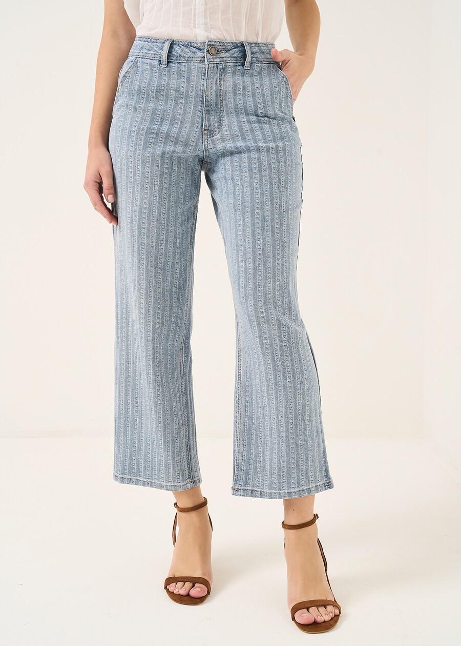 Pinocchietto Sara-J a righe DENIM LIGHT DENIM Donna , immagine n. 2