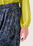 Victoria patterned velvet trousers BLU GRAFITE Woman image number 4