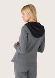 Gloria jacket in Milan stitch GRIGIO DARKGREY Woman image number 3