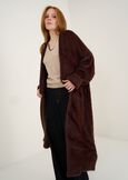 Cardigan Cristy lungo in eco pelo MARRONE Donna immagine n. 3