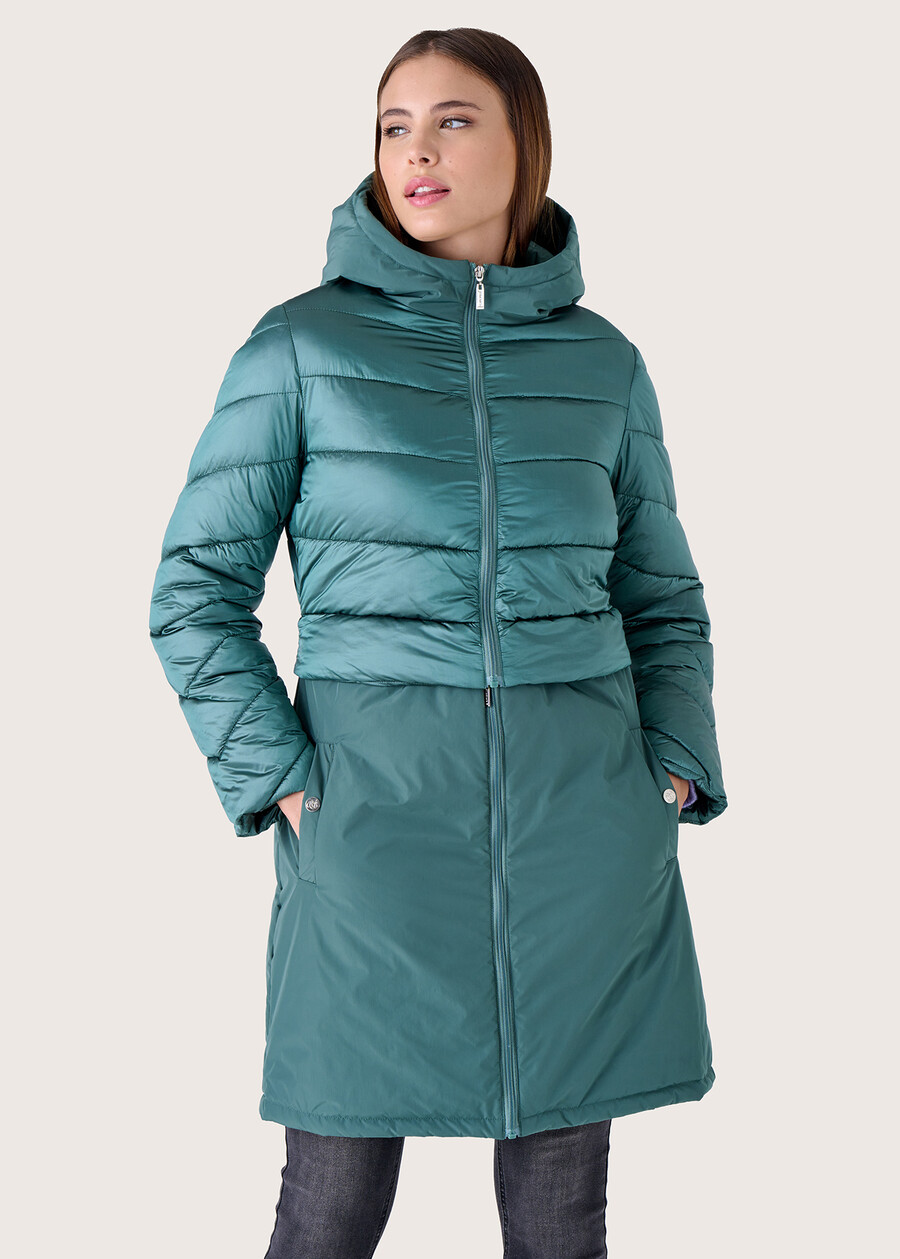 Paros double-length down jacket VERDE CICAS Woman , image number 1