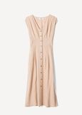 Abito Alena in viscosa e lino
 BEIGE DOESKIN VERDE ALGA Donna immagine n. 4