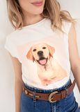 T-shirt Silla in Cotone con Stampa BEIGE LATTE Donna immagine n. 2