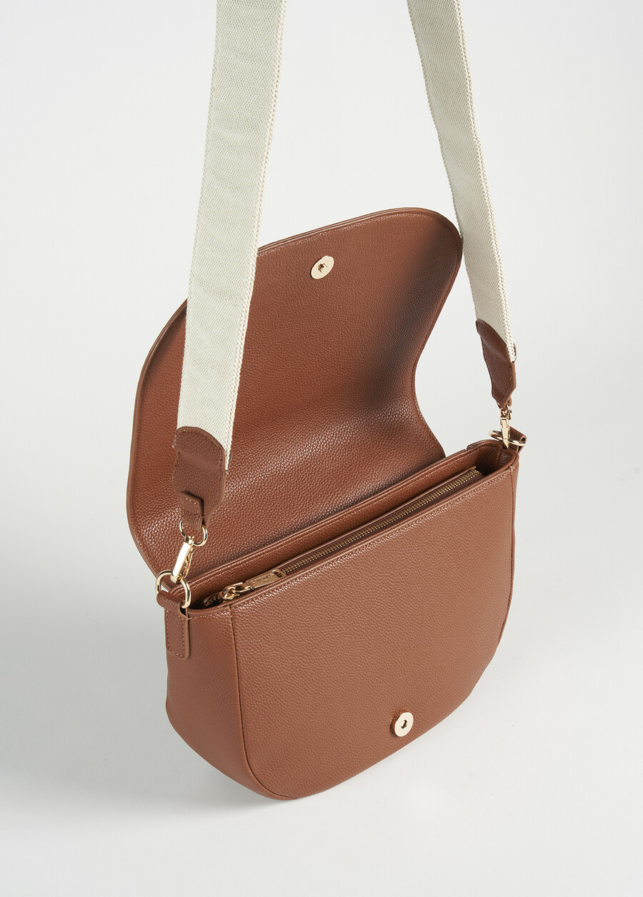 Tracolla Bammy in ecopelle BEIGE AVENAMARRONENERO BLACK Donna , immagine n. 3