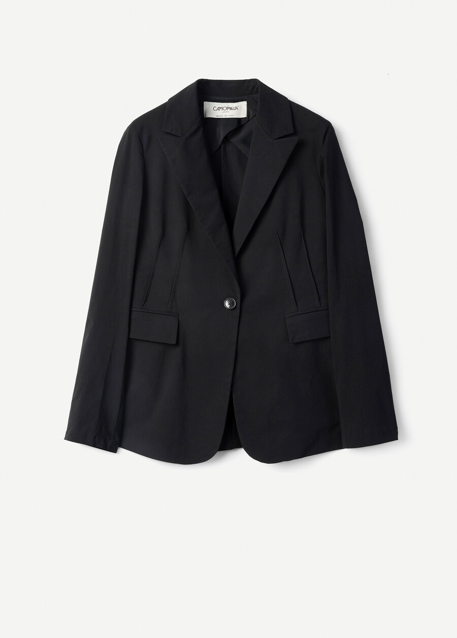 Gianna single-breasted blazer BLUBIANCO WHITEMARRONENERO BLACK Woman , image number 5