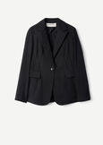 Gianna single-breasted blazer BLUBIANCO WHITEMARRONENERO BLACK Woman image number 5