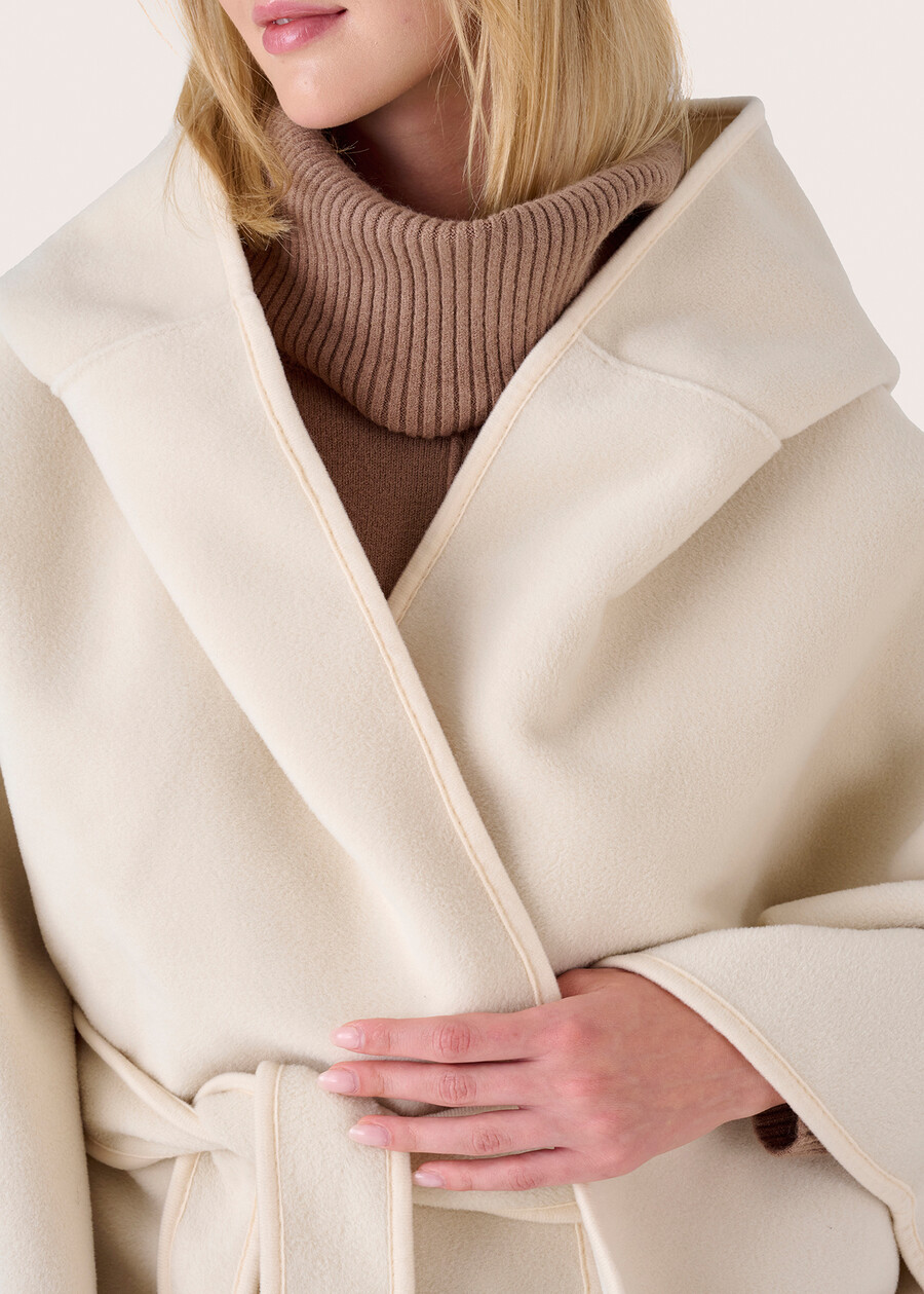 Mantella Marte con cappuccio NERO BLACKBEIGE LATTEBLUE OLTREMARE Donna , immagine n. 4