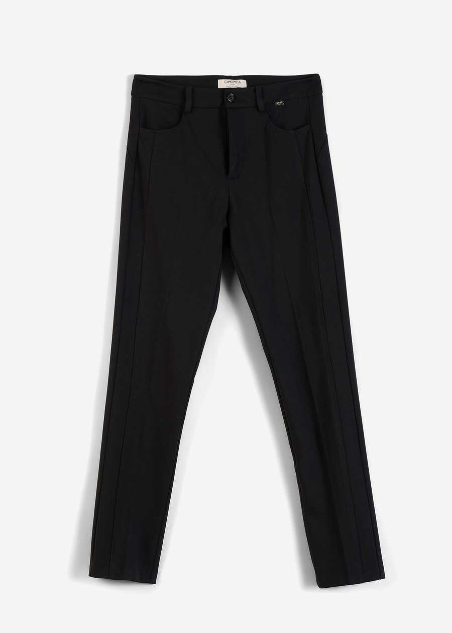 Pantaloni Kate Runner in punto Milano BEIGE LATTEBLUNERO Donna , immagine n. 5