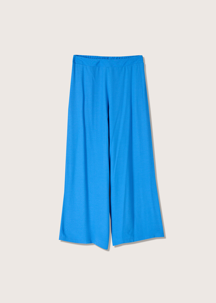 Pantaloni Megan in viscosa ecovero BLU CARRIBEAN Donna , immagine n. 4