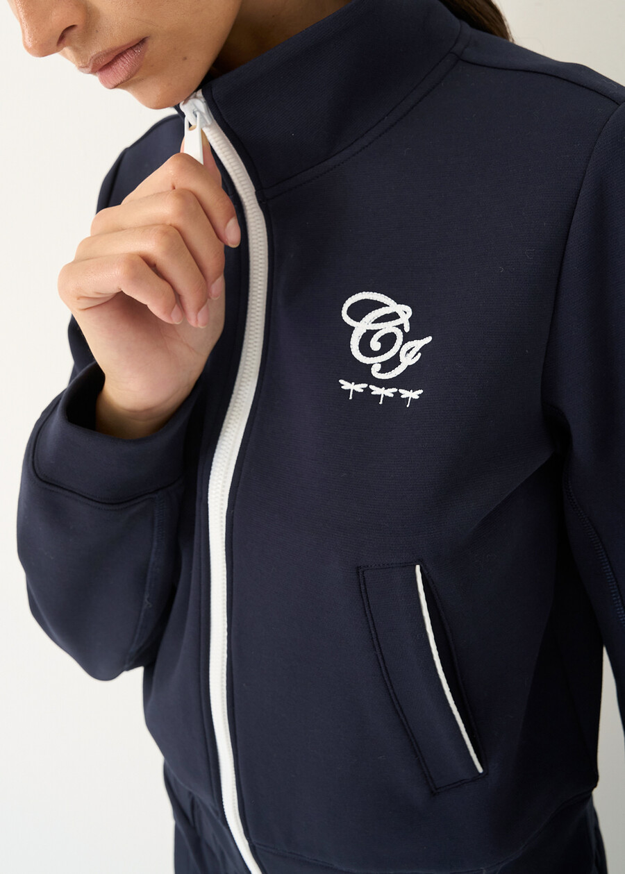 Fanny cropped sweatshirt BLU Woman , image number 2