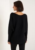 Marlena sweater with all-over rhinestones NERO BLACK Woman image number 3